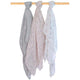 Bamboo Pink Bloom Muslin Wraps 3Pk