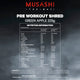 Musashi Pre-Workout Shred Green Apple 225g