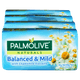Palmolive Naturals Balanced & Mild With Chamomile Soap 4 Pack