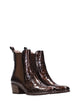 Hispanitas Madiera Hi233119 Brown Alligator Print Leather Cowboy Boot