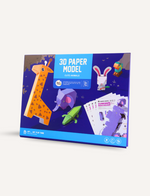 Jar Melo 3D Paper Model Cute Animals