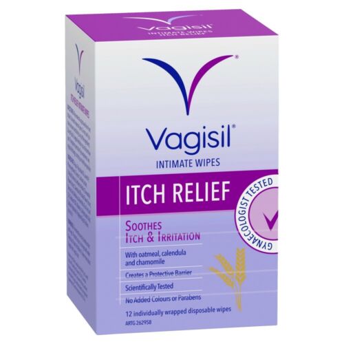 Vagisil Anti-Itch Medicated Wipes 12 pack