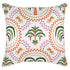 Escape to Paradise Cushion Cover With Piping Palm Mosaic White 60CM x 60CM
