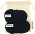 Ever Eco Reusable Bamboo Facial Pads Black 10 Pack