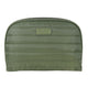 Wicked Sista Cosmetic Bag Quilted Khaki Medium Round Shell