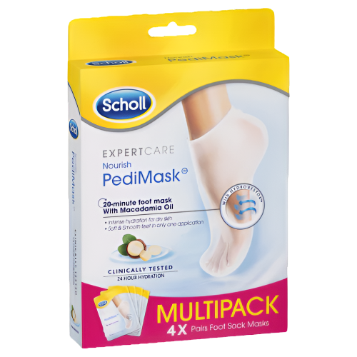 Scholl Macadamia Oil Pedimask Multipack 4 Pairs