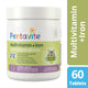 Pentavite Multivitamin + Iron Chewable Tabs 60