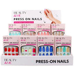 Beauty & Me Glossed Up Press On Nails Display Unit 48 Assorted Sets
