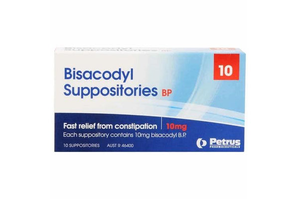 Bisacodyl BP 10mg 10 Suppositories