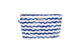Wicked Sista Wavy Stripe Large Waterproof Cosmetic Makeup Bag Blue 30cm