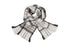 Wicked Sista Warm Tassel Fringed Scarf Cream And Warm Charcoal 180cm