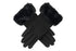 Wicked Sista Poppy Faux Fur Cuff Gloves Black