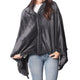 Sash And Bloom Heated Shawl Wearable Blanket Charcoal