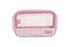 Wicked Sista Clear Cosmetic And Makeup Organiser Bag Pastel Gingham 24cm X 15cm X 7cm