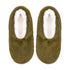 Splosh Snuggups Womens Luxe Olive Plush Sherpa Lined Slippers Eu 35-37