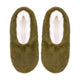 Splosh Snuggups Womens Luxe Olive Plush Sherpa Lined Slippers Eu 35-37