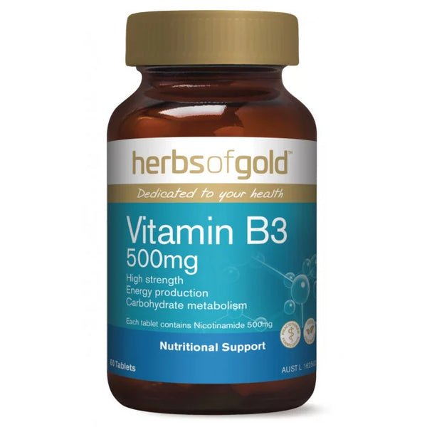 Herbs Of Gold Vitamin B3 500Mg Tabs 60