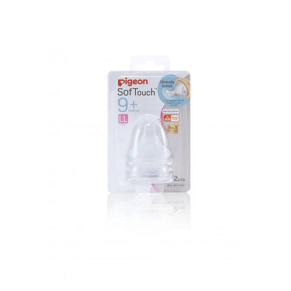 Pigeon Softouch Peristaltic Plus Wide Neck Teat LL 2 Pack