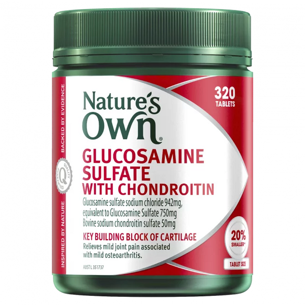 Natures Own Glucosamine Sulfate With Chondroitin 320 Tablets