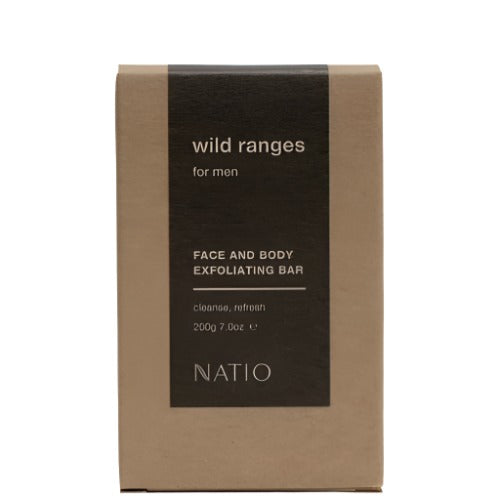 Natio Wild Ranges For Men Face And Body Exfoliating Soap 280G