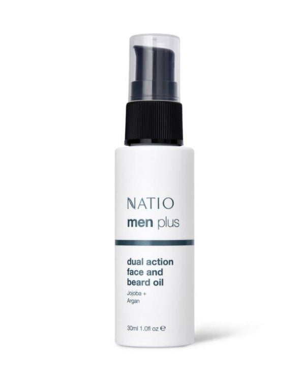 Natio Men Plus Dual Action Face And Beard Oil 30mL