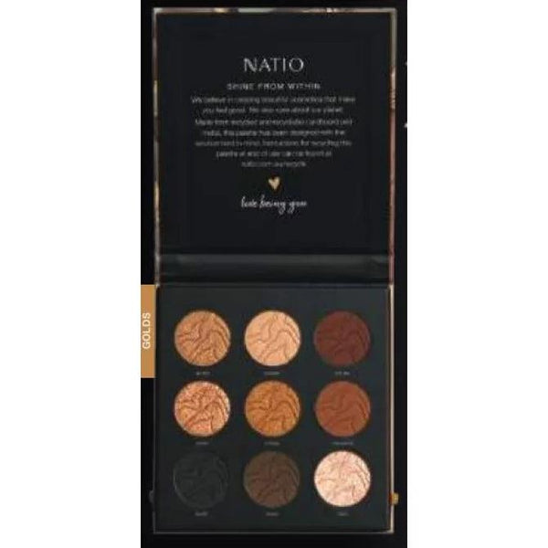 Natio Golden Citrine Mineral Eyeshadow Palette