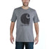 Carhartt C Logo SS TShirt Granite Heather Heather Small