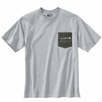 Carhartt Relaxed Fit Heavyweight S/S Camo Pocket Graphic T-Shirt Heather Grey