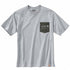 Carhartt Relaxed Fit Heavyweight S/S Camo Pocket Graphic T-Shirt Heather Grey