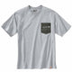 Carhartt Relaxed Fit Heavyweight S/S Camo Pocket Graphic T-Shirt Heather Grey