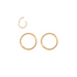 Ross Ear Hinged Ring Gold 12Mm