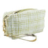 Lulu Grace Medium White Plaid Cosmetic Bag