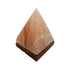 Saltco Salt Crystal Lamp Pyramid Wooden Base