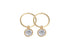 Adnohr Sleeper Add On Cubic Zirconia Gold Plated 5MM