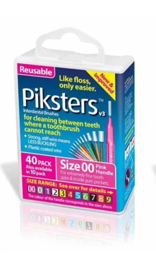 Piksters Interdental Brush Size 00 Pink 40 Pack