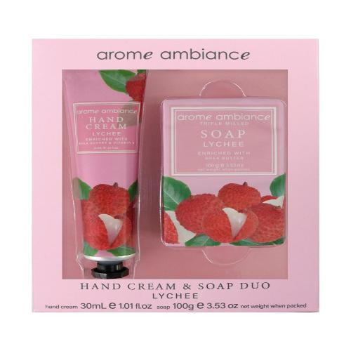 Arome Ambiance Nature Hand Cream Soap Duo Lychee