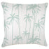 Escape to Paradise Cushion Cover With Piping Tall Palms Mint 60CM X 60CM