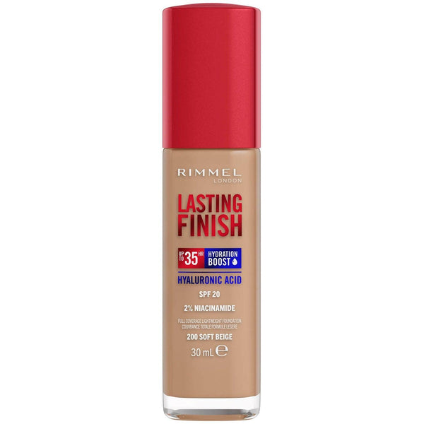 Rimmel Lasting Finish 35HR Foundation SPF20 200 Soft Beige 30ml