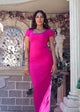 You Know What...? Ava Maxi Tee Dress Magenta