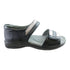 Homyped Dakota Women's Leather Comfort Sandals Black Wide Fit Size 7