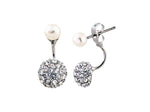 Adnohr Sensation Sparkler Pearl Double Drop Rh 15928