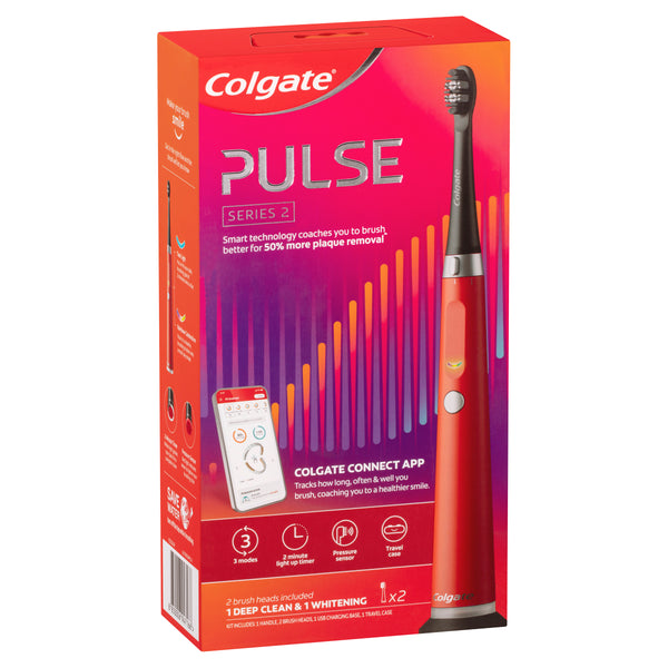 Colgate Pulse Connected Series 2 Deep Clean and Whitening Electric Toothbrush 1 Pack