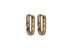 Adnohr Sensation Gold Plated Rectangle Huggie Earrings