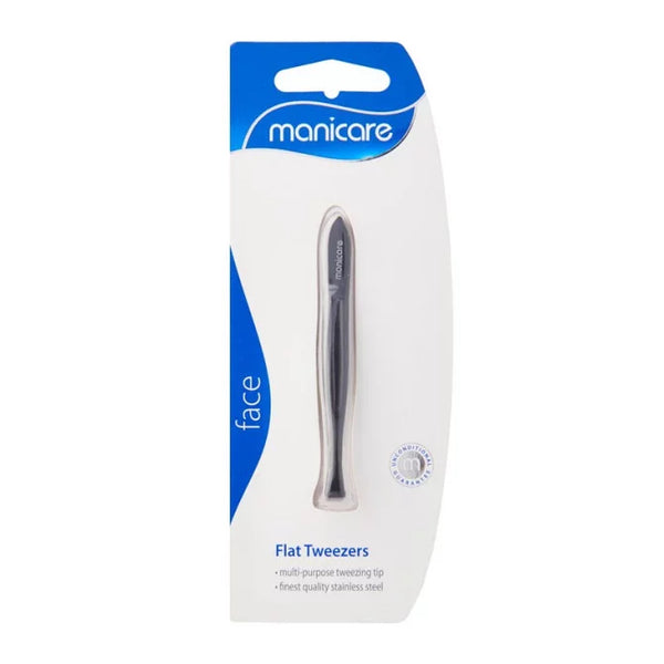 Manicare Flat Tweezers Black