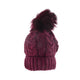 Essence Cable Knit Adult Beanie Maroon
