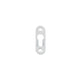 Romak Picture Frame Hanger Keyhole Plate 16x45mm Zp
