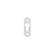 Romak Picture Frame Hanger Keyhole Plate 16 x 45mm Zinc Plated