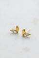 Zafino Sienna Leaf Stud Set in Gold
