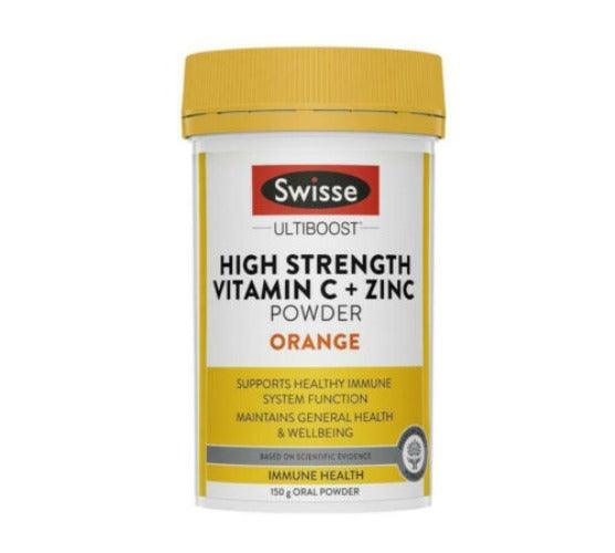 Swisse Ultiboost Vitamin C + Zinc Powder Orange 150G