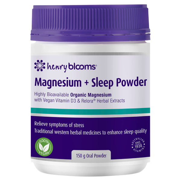 Henry Blooms Magnesium + Sleep Powder 150G